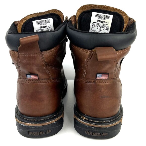ROCKY Ironclad USA Made Steel Toe MET Guard Waterproof Boots RKK0362 Mens 9.5M - Picture 7 of 13